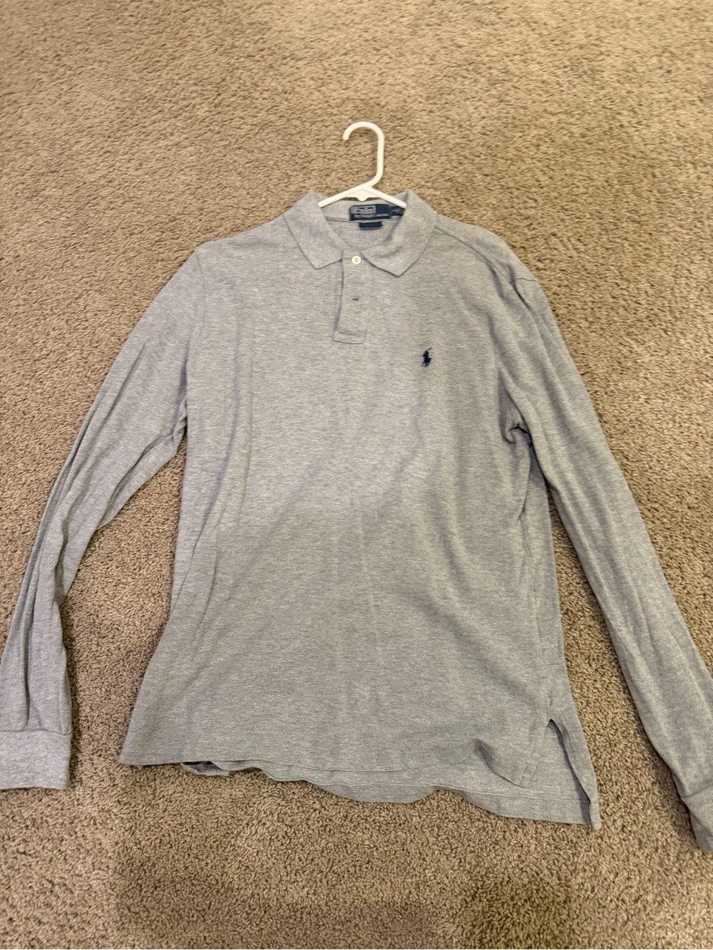 Polo by Ralph Lauren Light Gray Long-Sleeve Polo Shirt